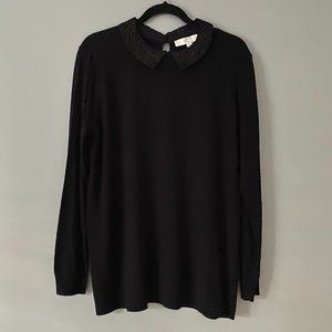 NWT! LOFT Sweater with Embellished Collar